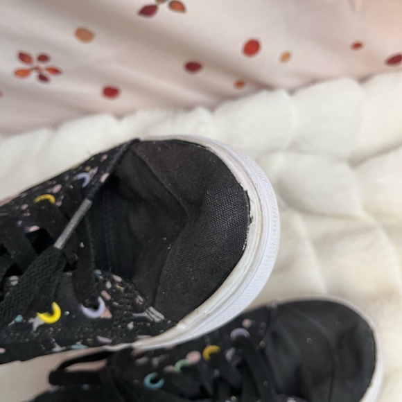 DC Shoes Girls 3 Black Soft Girl Streetwear Pastel Splatter Skater Sneakers - Picture 11 of 14